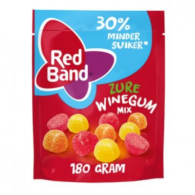 Red Band Zure winegum mix 30% minder suiker